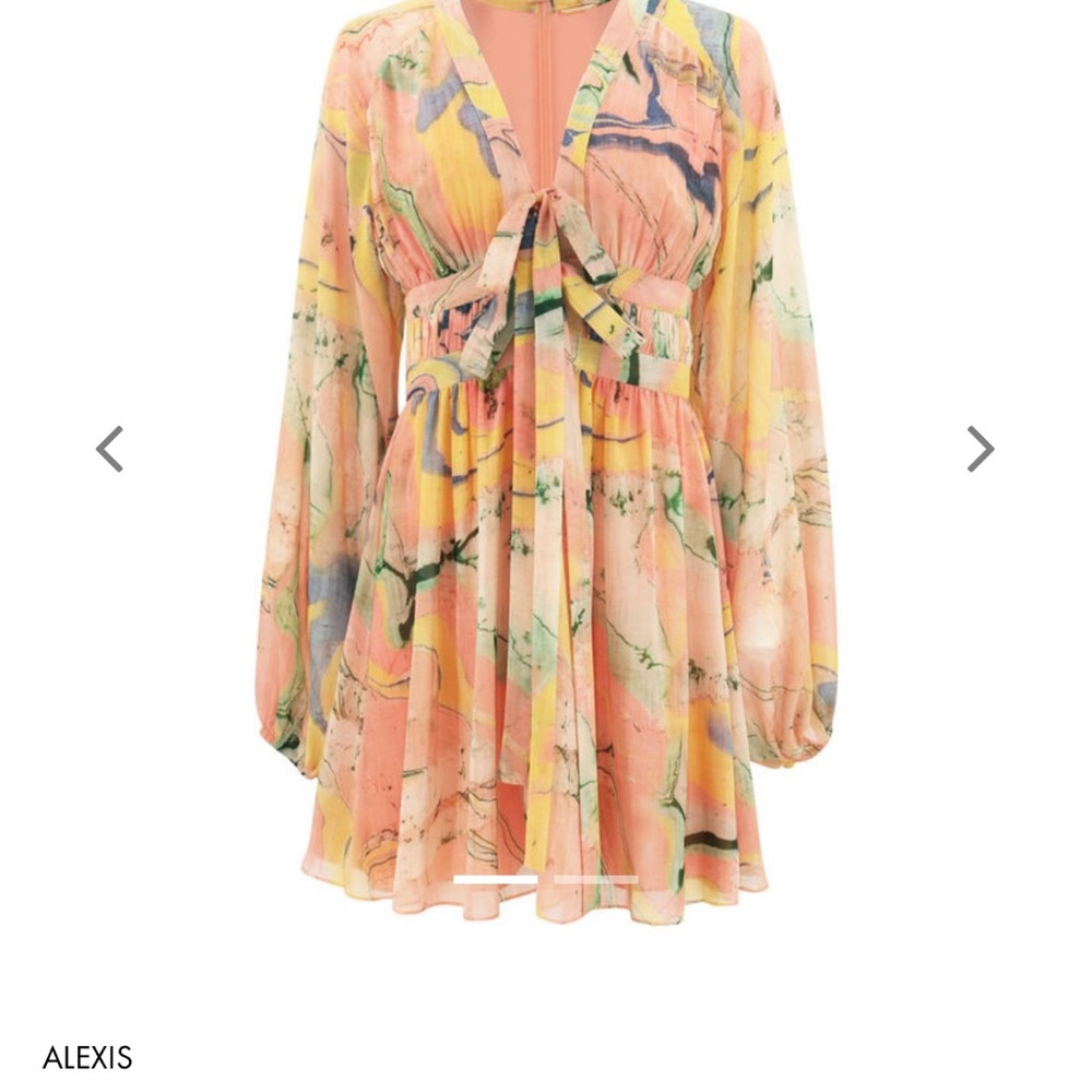 Alexis Long Sleeve Multicolor Dress